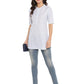 Ahalyaa Checks Printed Blue Tunic | Swadesiicart