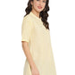 Ahalyaa Checks Printed Yellow Tunic | Swadesiicart