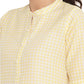 Ahalyaa Checks Printed Yellow Tunic | Swadesiicart