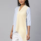 Ahalyaa Colour Blocked Printed Checks Tunic | Swadesiicart