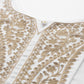 Ahalyaa White Pashmina Embroidered Tunic | Swadesiicart