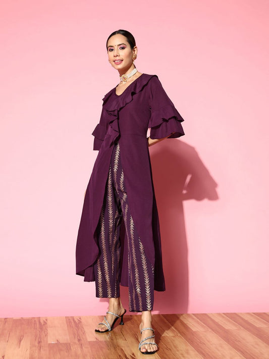 Ahalyaa Women Solid Co-Ords - Swadesiicart