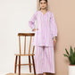 Ahalyaa Women Striped Crepe Co-Ords - Swadesiicart