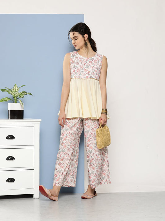 Ahalyaa Women Floral Print Co-Ords - Swadesiicart