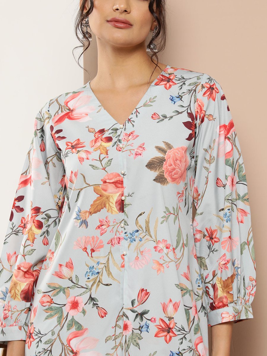 Ahalyaa Women Floral Print Crepe Co-Ords - Swadesiicart