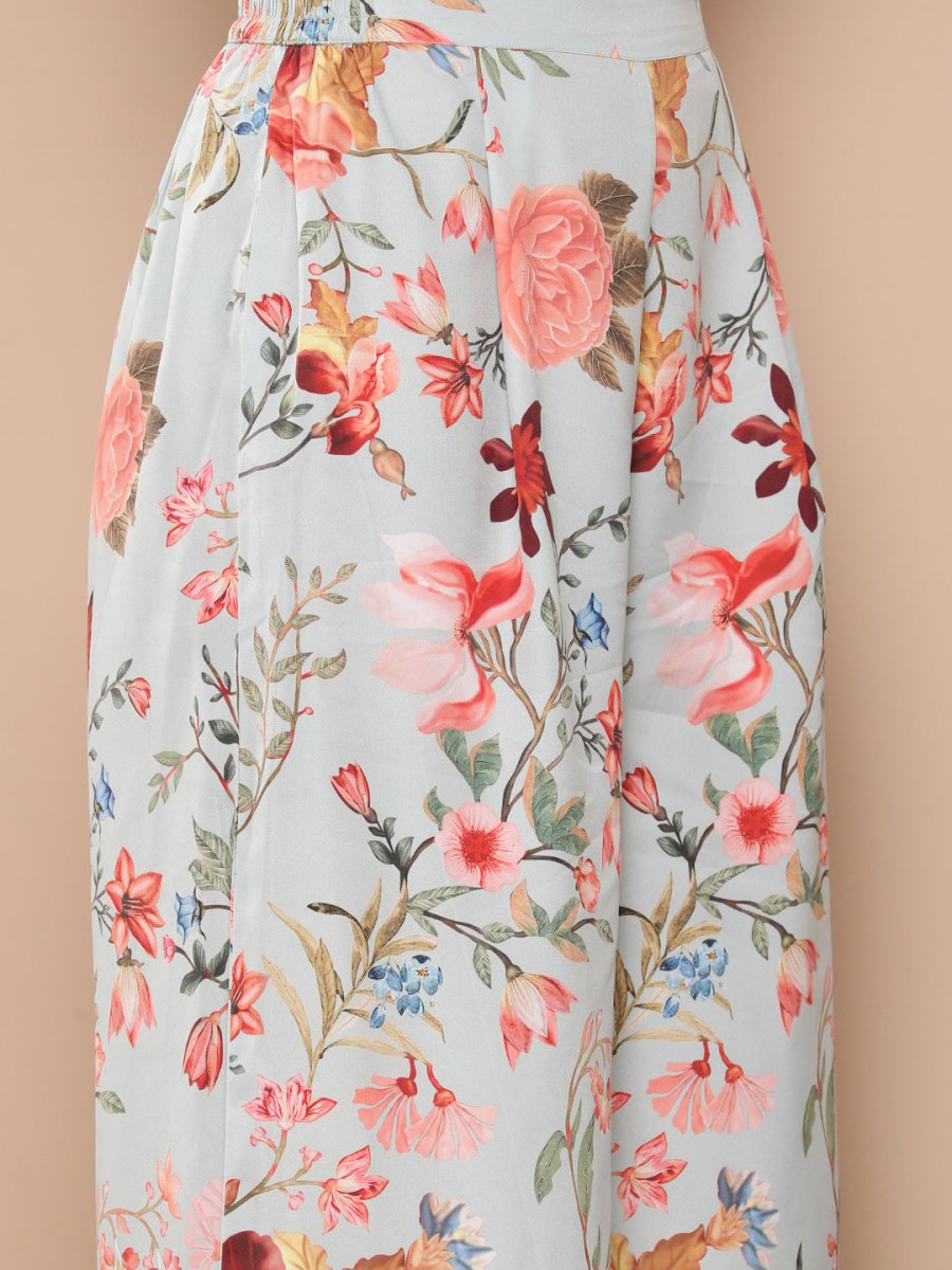 Ahalyaa Women Floral Print Crepe Co-Ords - Swadesiicart
