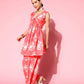 Ahalyaa Floral Printed Crepe Co-Ords - Swadesiicart