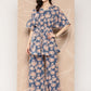 Ahalyaa Printed Crepe Ethnic Tunic With Palazzos | Swadesiicart