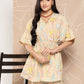 Ahalyaa Women Printed Crepe Tunic With Palazzos | Swadesiicart