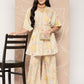 Ahalyaa Women Printed Crepe Tunic With Palazzos | Swadesiicart