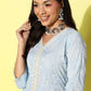 Ahalyaa Printed Cotton Tunic with Palazzos | Swadesiicart