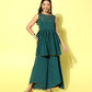 Ahalyaa Printed Tunic with Palazzos | Swadesiicart