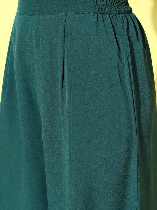 Ahalyaa Printed Tunic with Palazzos | Swadesiicart