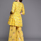 Ahalyaa Printed Pure Cotton Tunic With Palazzos