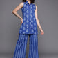 Ahalyaa Printed Pure Cotton Tunic With Palazzos | Swadesiicart