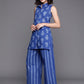 Ahalyaa Printed Pure Cotton Tunic With Palazzos | Swadesiicart
