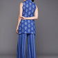 Ahalyaa Printed Pure Cotton Tunic With Palazzos | Swadesiicart