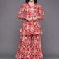 Ahalyaa Printed Pure Cotton Tunic With Palazzos