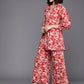 Ahalyaa Printed Pure Cotton Tunic With Palazzos