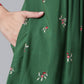 Ahalyaa Green & Pink Printed Tunic | Swadesiicart