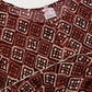 Ahalyaa Maroon & Beige Ethnic Printed Asymmetric Tunic | Swadesiicart