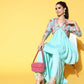 Ahalyaa Women Floral Printed Pleated Kurti with Sharara | Swadesiicart