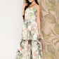 Ahalyaa Women Floral Printed Regular Gotta Patti Kurti with Sharara | Swadesiicart