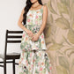 Ahalyaa Women Floral Printed Regular Gotta Patti Kurti with Sharara | Swadesiicart