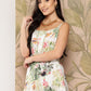 Ahalyaa Women Floral Printed Regular Gotta Patti Kurti with Sharara | Swadesiicart