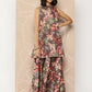 Ahalyaa Printed Crepe Tunic With Skirt | Swadesiicart