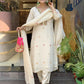 The52 Off White Women's Gorgeous Chinon Fabric Embroidered Work Straight Kurta Pant and Dupatta Set - Swadesiicart