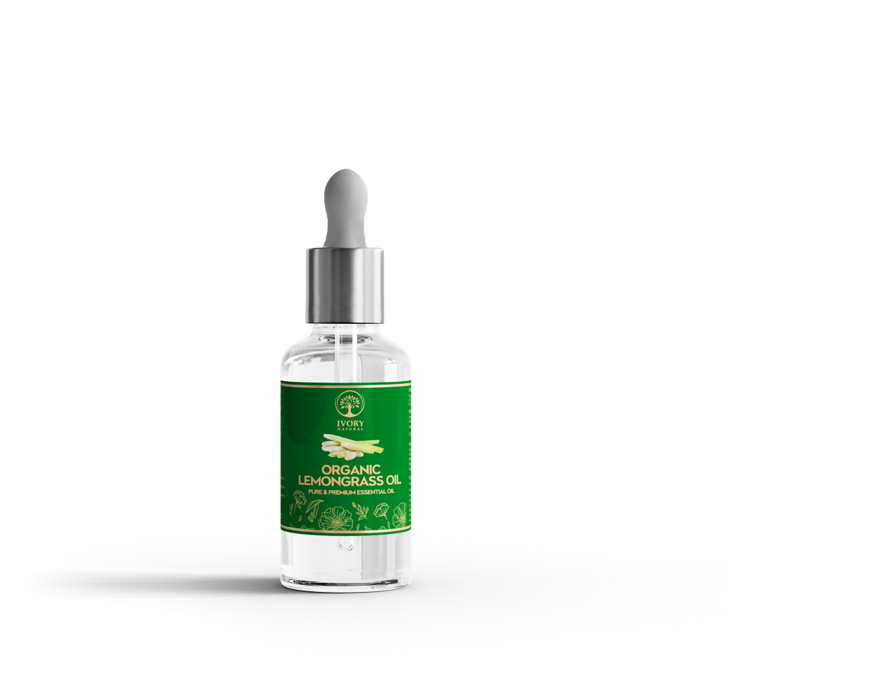 Ivory Natural Organic Lemongrass Oil Pure & Premium Essential Oil For Face, Scalp & Skin | Swadesiicart