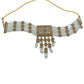 Jewel City Traditional Ethnic Antique Gold-Plated Pearl Bridal Choker Set with Earrings, Maang Tikka | Swadesiicart