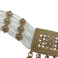 Jewel City Traditional Ethnic Antique Gold-Plated Pearl Bridal Choker Set with Earrings, Maang Tikka | Swadesiicart