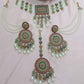 Jewel City Traditional Ethnic Antique Gold-Plated Pearl Bridal Choker Set with Earrings, Maang Tikka | Swadesiicart