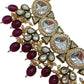 Jewel City Gold-Plated Kundan Choker Necklace Set with Beads & Maang Tikka | Traditional Indian Bridal Jewelry | Swadesiicart