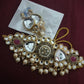 Jewel City Antique Kundan Choker Set with Pearl Drops - Gold-Plated Traditional Bridal Jewelry | Swadesiicart