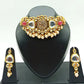 Jewel City Antique Kundan Choker Set with Pearl Drops - Gold-Plated Traditional Bridal Jewelry | Swadesiicart