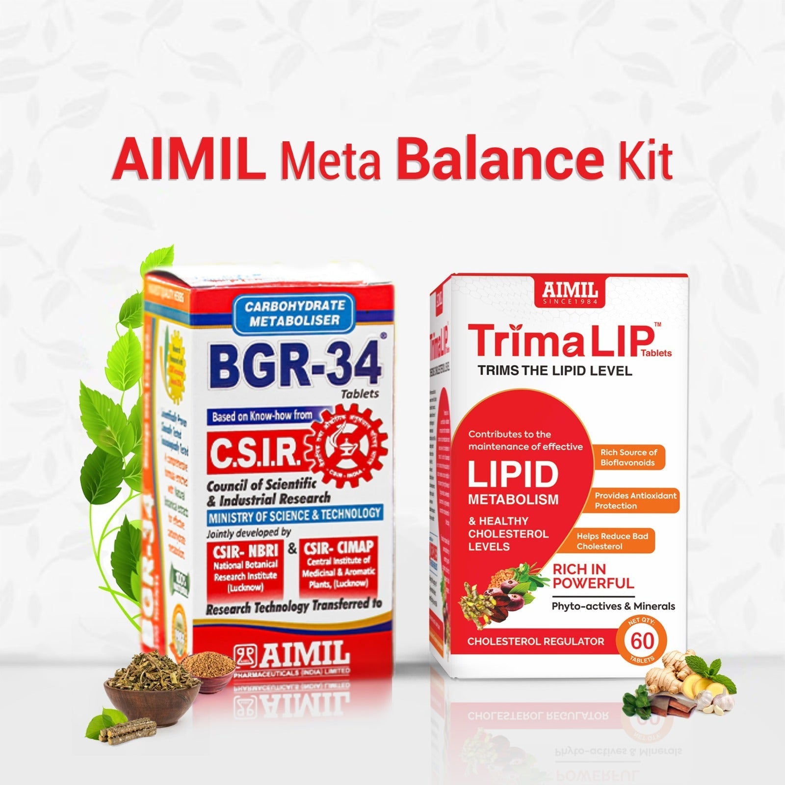 Aimil Meta Balance kit (BGR-34 +TrimaLip) | Swadesiicart