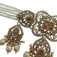 Jewel City Elegant Champagne Pearl Choker Jewelry Set with Tikka - Antique Finish Bridal Collection | Swadesiicart