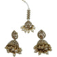 Jewel City Elegant Champagne Pearl Choker Jewelry Set with Tikka - Antique Finish Bridal Collection | Swadesiicart