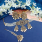Jewel City Elegant Champagne Pearl Choker Jewelry Set with Tikka - Antique Finish Bridal Collection | Swadesiicart