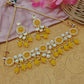 Jewel City Gold-Plated Handcrafted Kundan Yellow Bead Ethnic Jewelry Set – Traditional Necklace & Earrings for Party & Festival Wear | Swadesiicart
