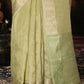 Shree Shyam Fashion Organza Mhendi Green Saree