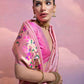 Vishnu Weaves Women's Baby-Pink Paithani Silk Zari Woven Saree with Blouse - Swadesiicart