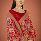 Vamsee Maroon Organza Saree - Swadesiicart