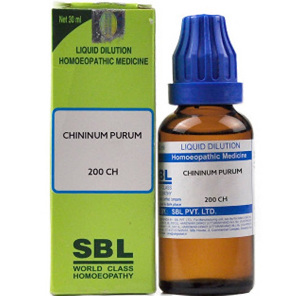 SBL Homeopathy Chininum Purum Dilution | Swadesiicart