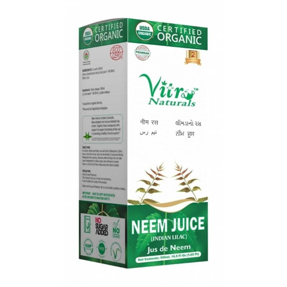 Vitro Naturals Certified Organic Neem Juice | Swadesiicart