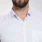Jainish Men's Cotton Solid White Formal Shirt's ( SF 361White ) | Swadesiicart