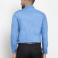 Jainish Light Blue Formal Shirt with black detailing ( SF 411Light-Blue ) | Swadesiicart